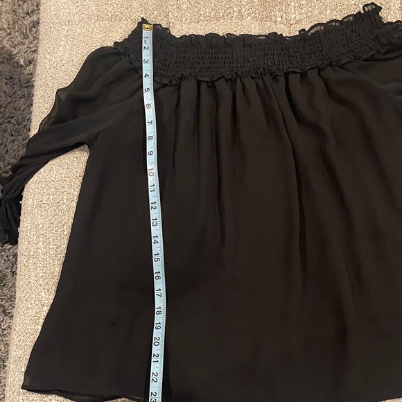 CeCe Black Off-Shoulder Blouse - Picture 8 of 10